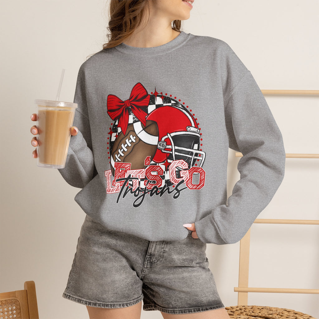 Trojans Football Mom Crewneck Sweatshirt