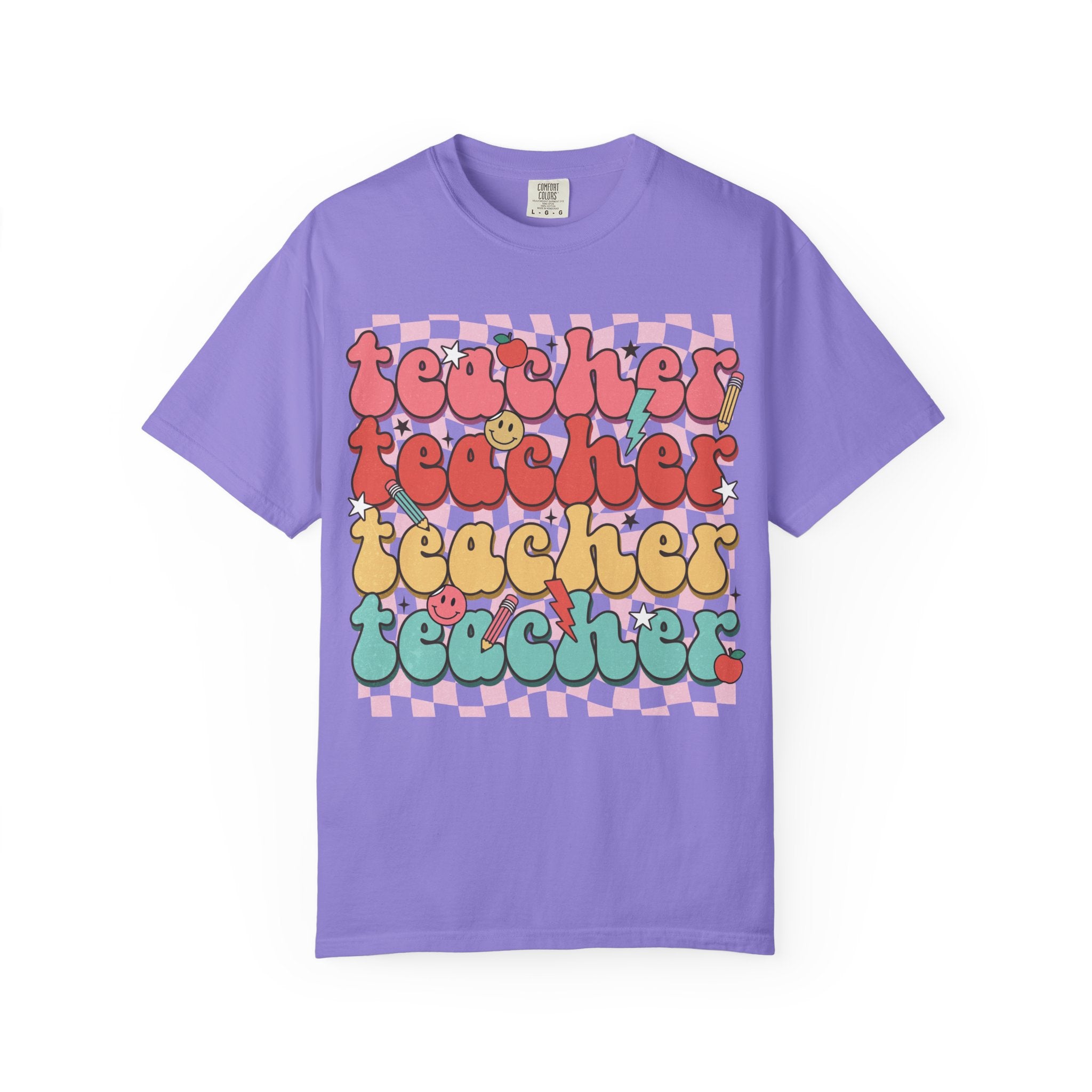 Retro Teacher Smile T-shirt