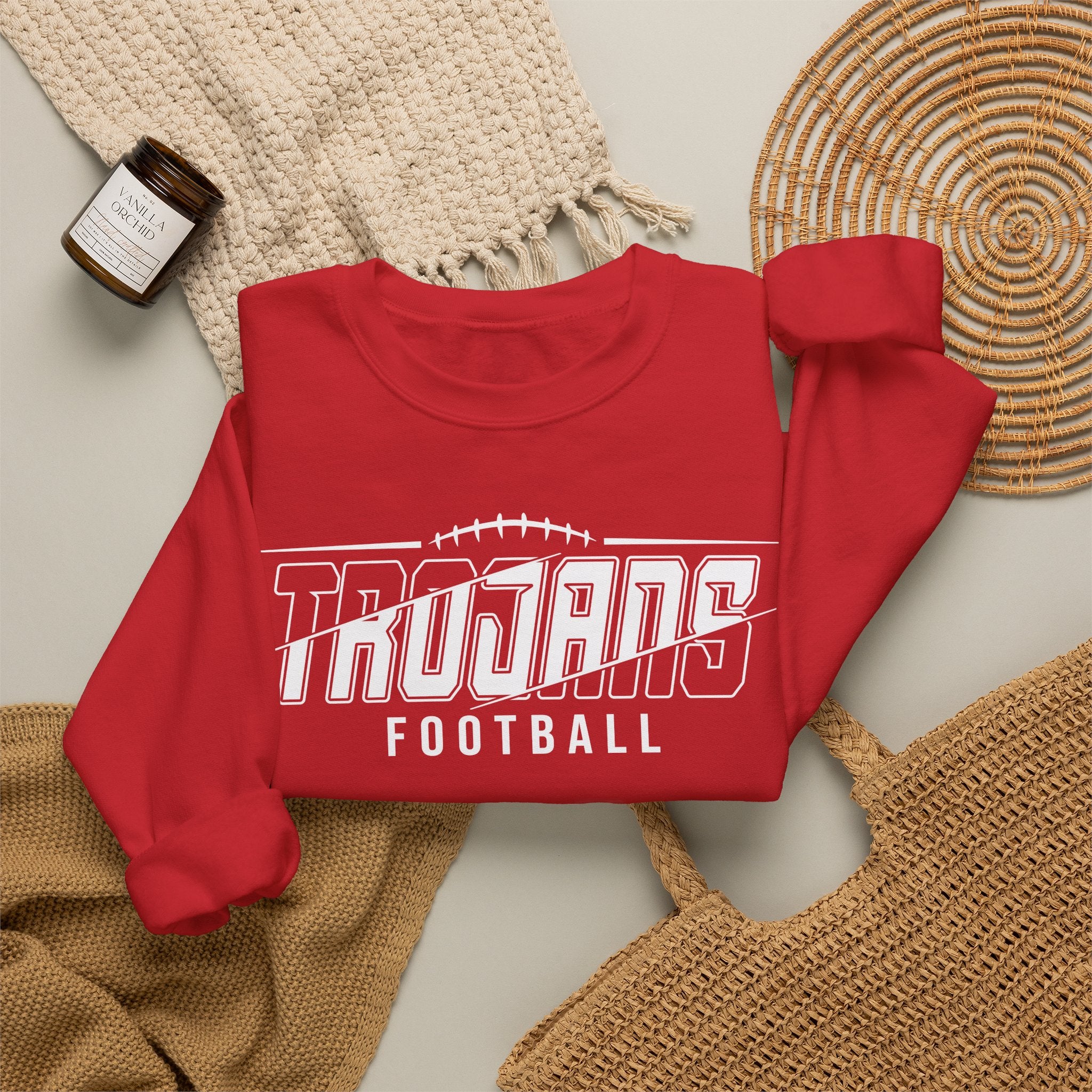 Trojans Football Crewneck Sweatshirt