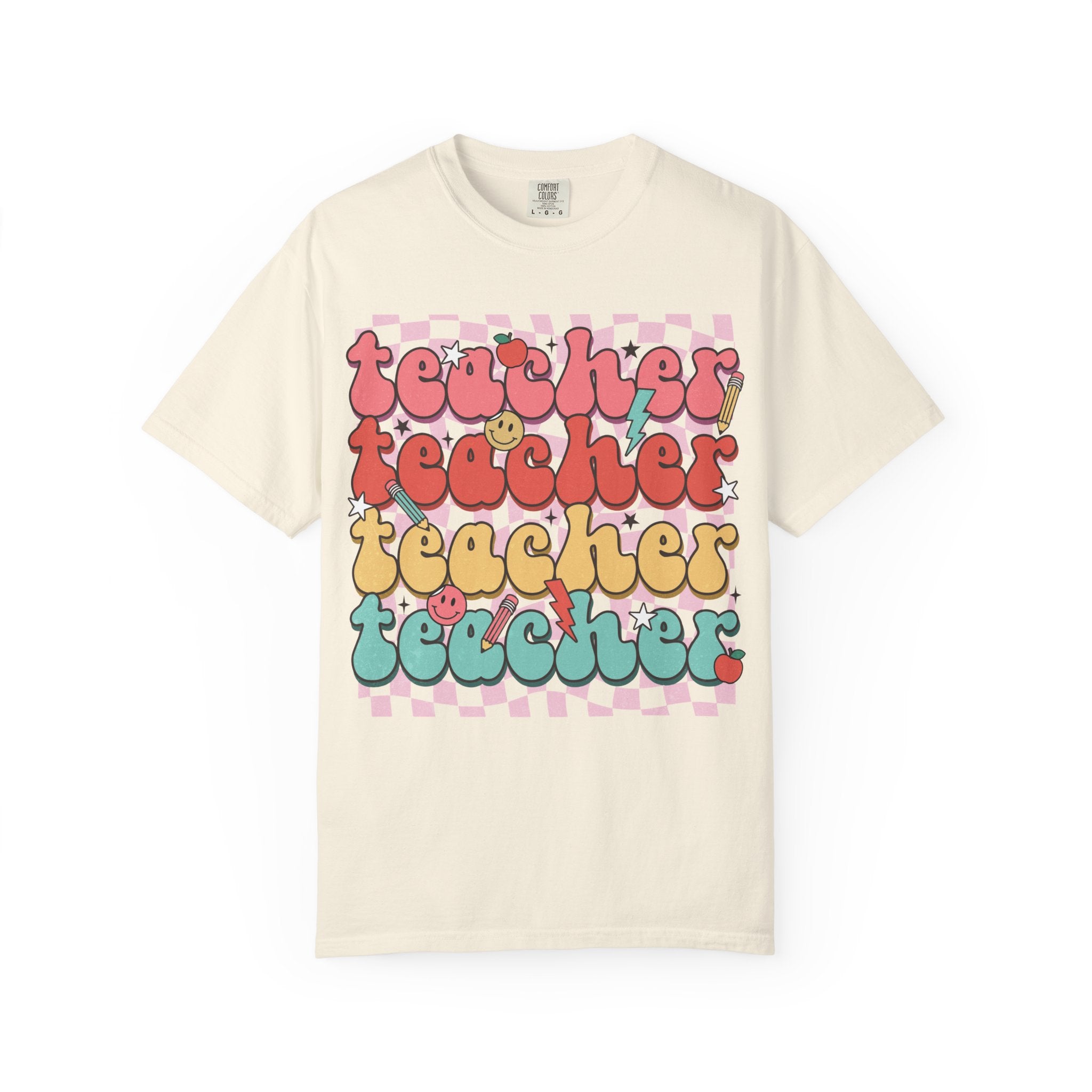 Retro Teacher Smile T-shirt