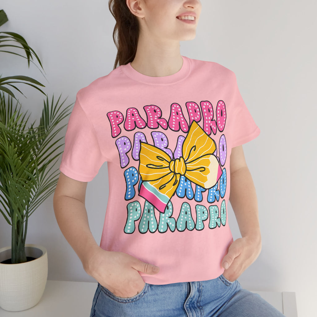 Parapro T-Shirt — Colorful Paraprofessional Bow Tee