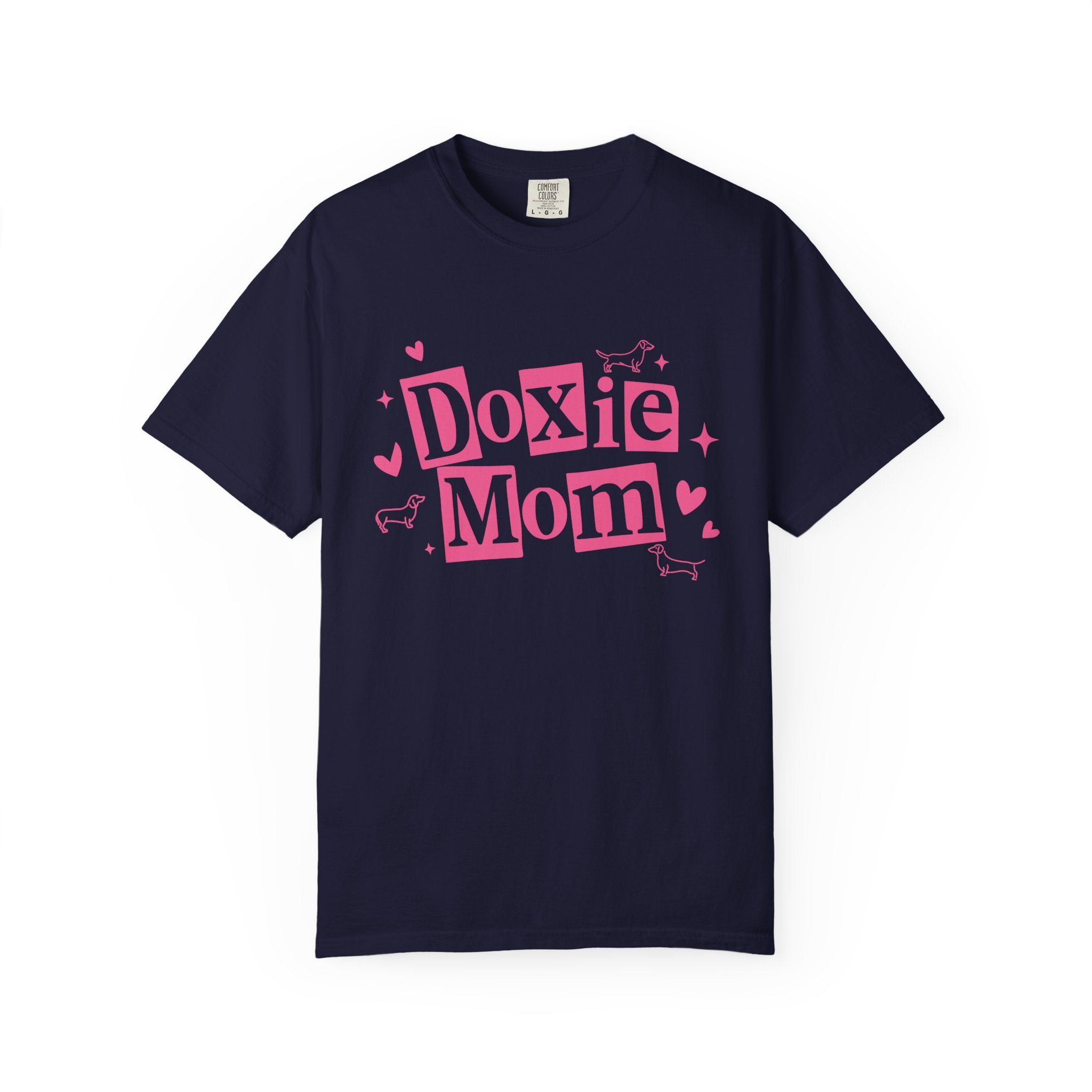 Doxie Mom T-Shirt — Cute Pink Dachshund Dog Mom Tee