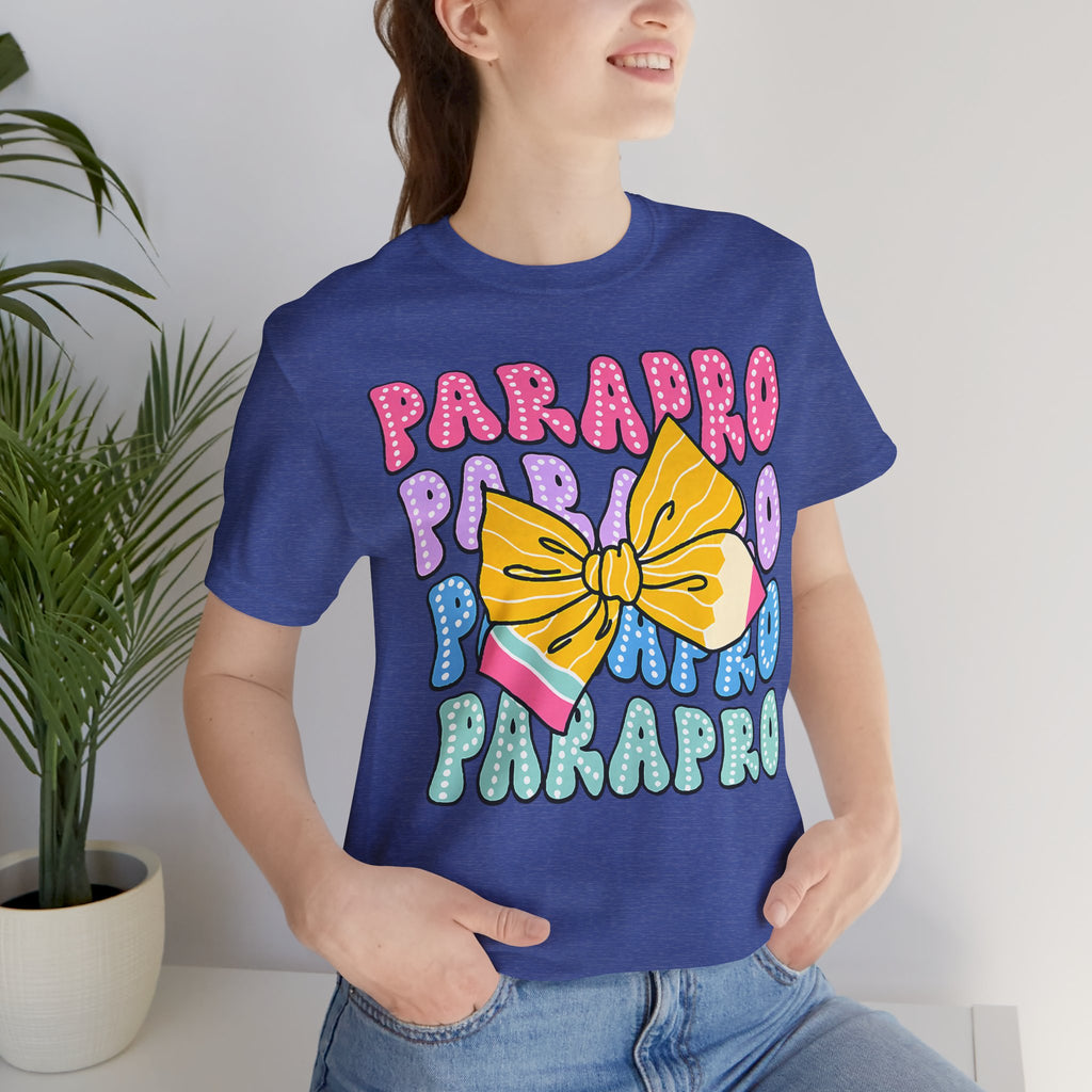 Parapro T-Shirt — Colorful Paraprofessional Bow Tee