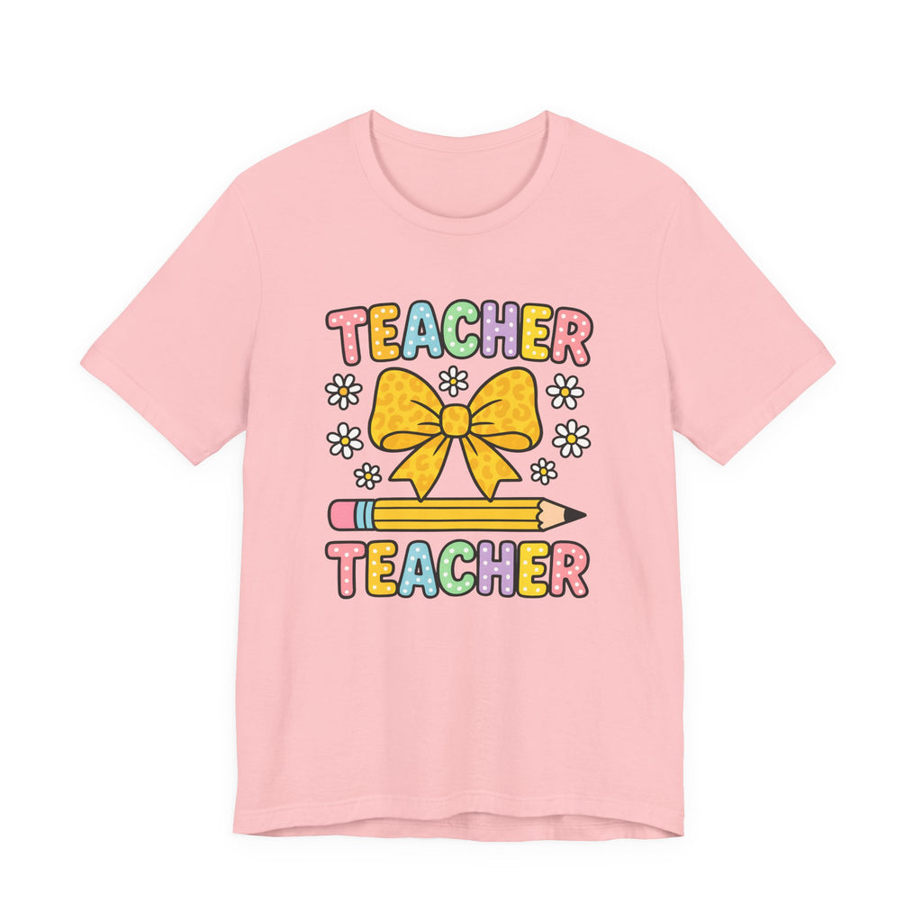 Teacher Bow Pencil T-Shirt