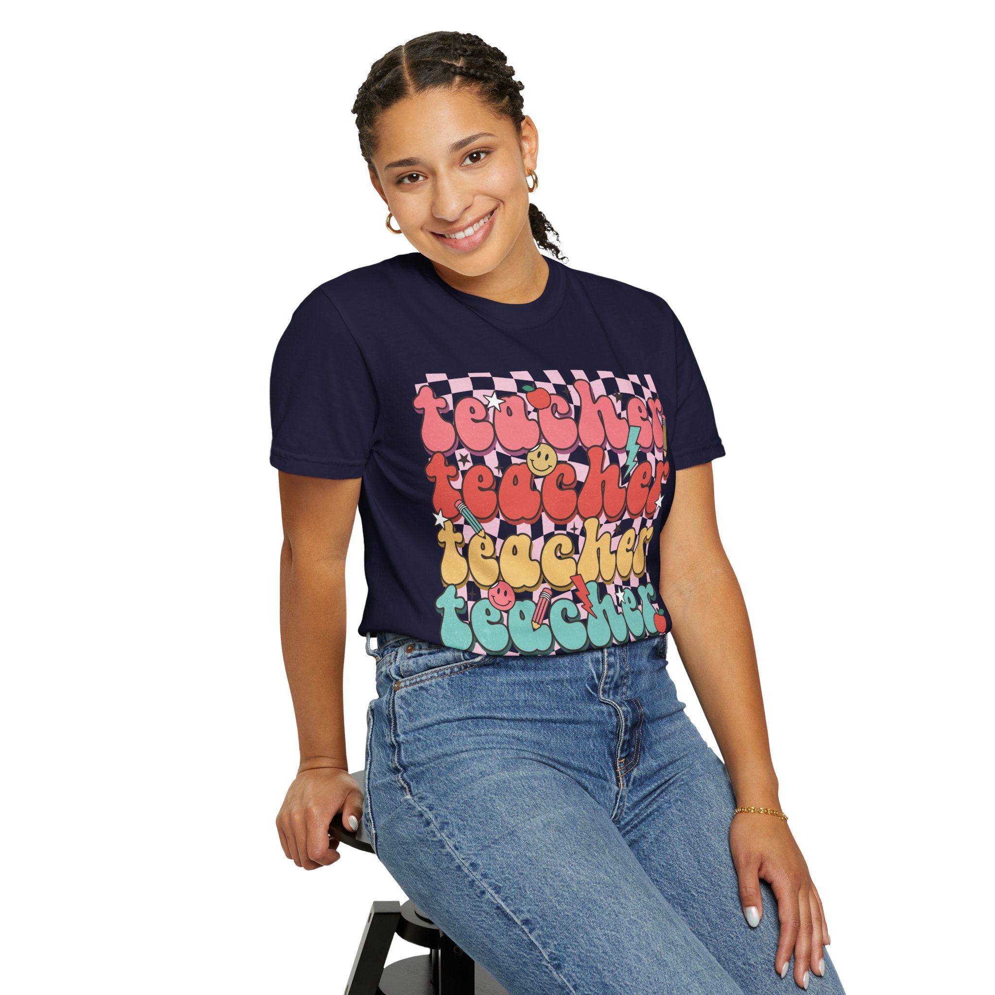 Retro Teacher Smile T-shirt