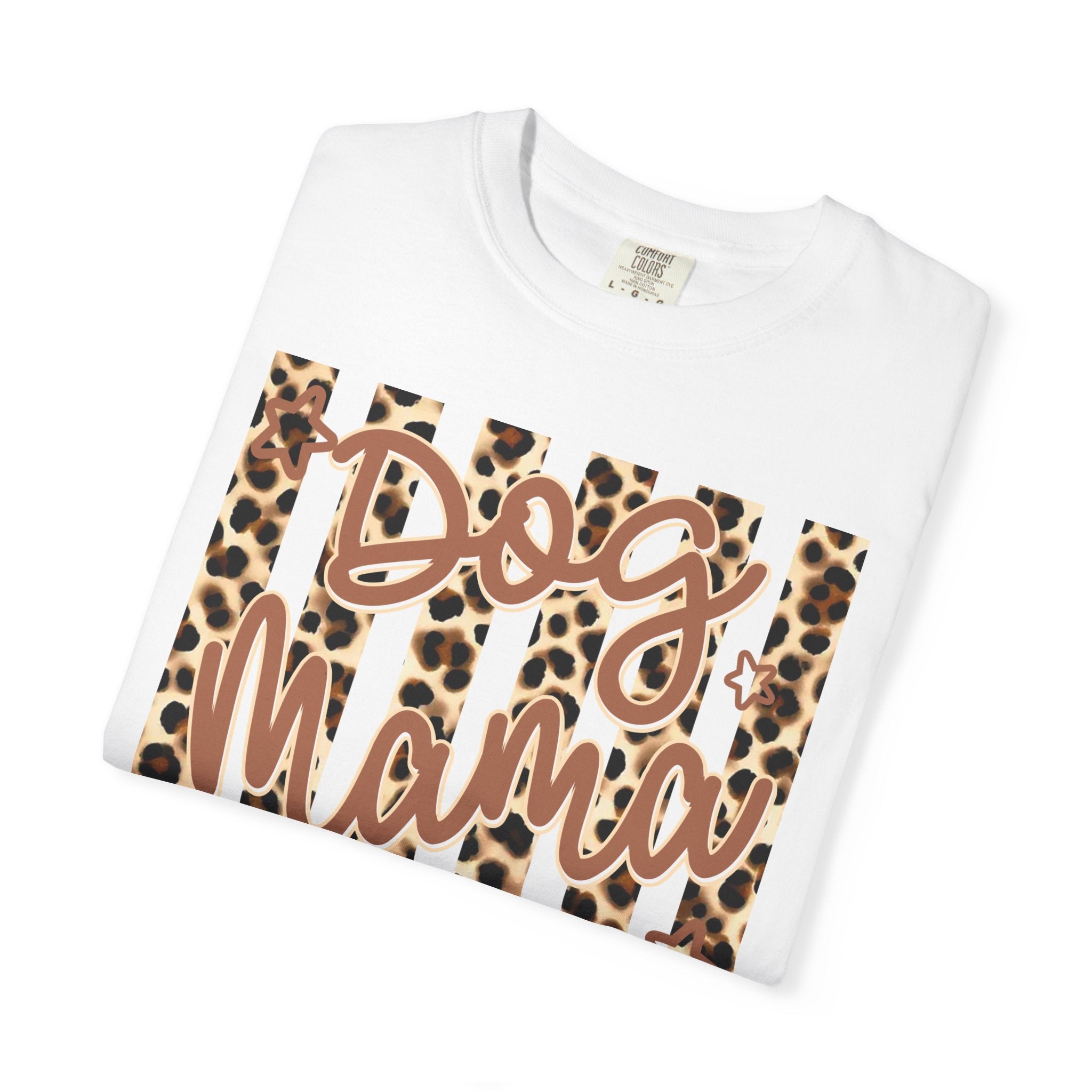 Dog Mama Leopard Flag T-Shirt