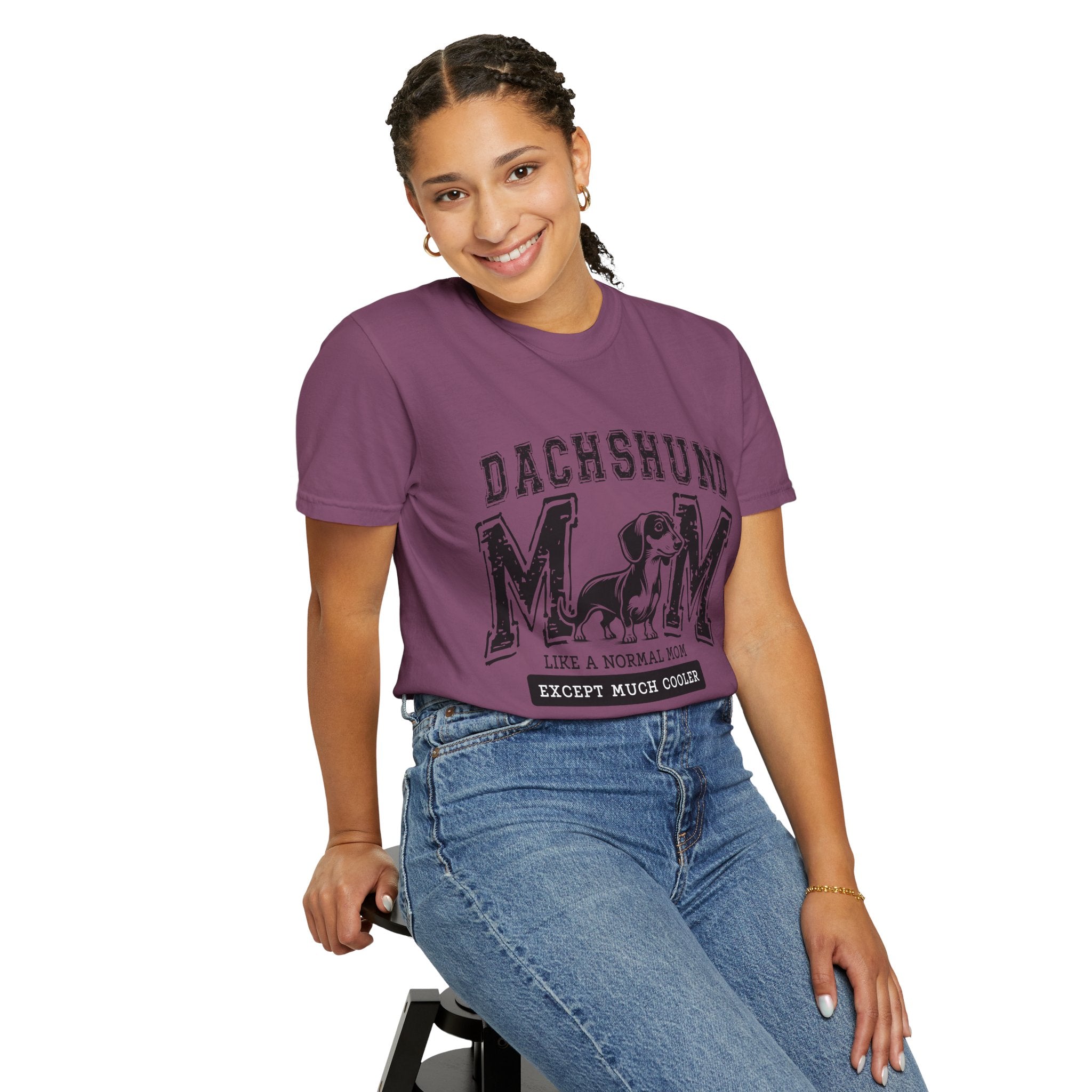 Dachshund Mom T-Shirt — "Like a Normal Mom Except Much Cooler" Dog Lover Tee