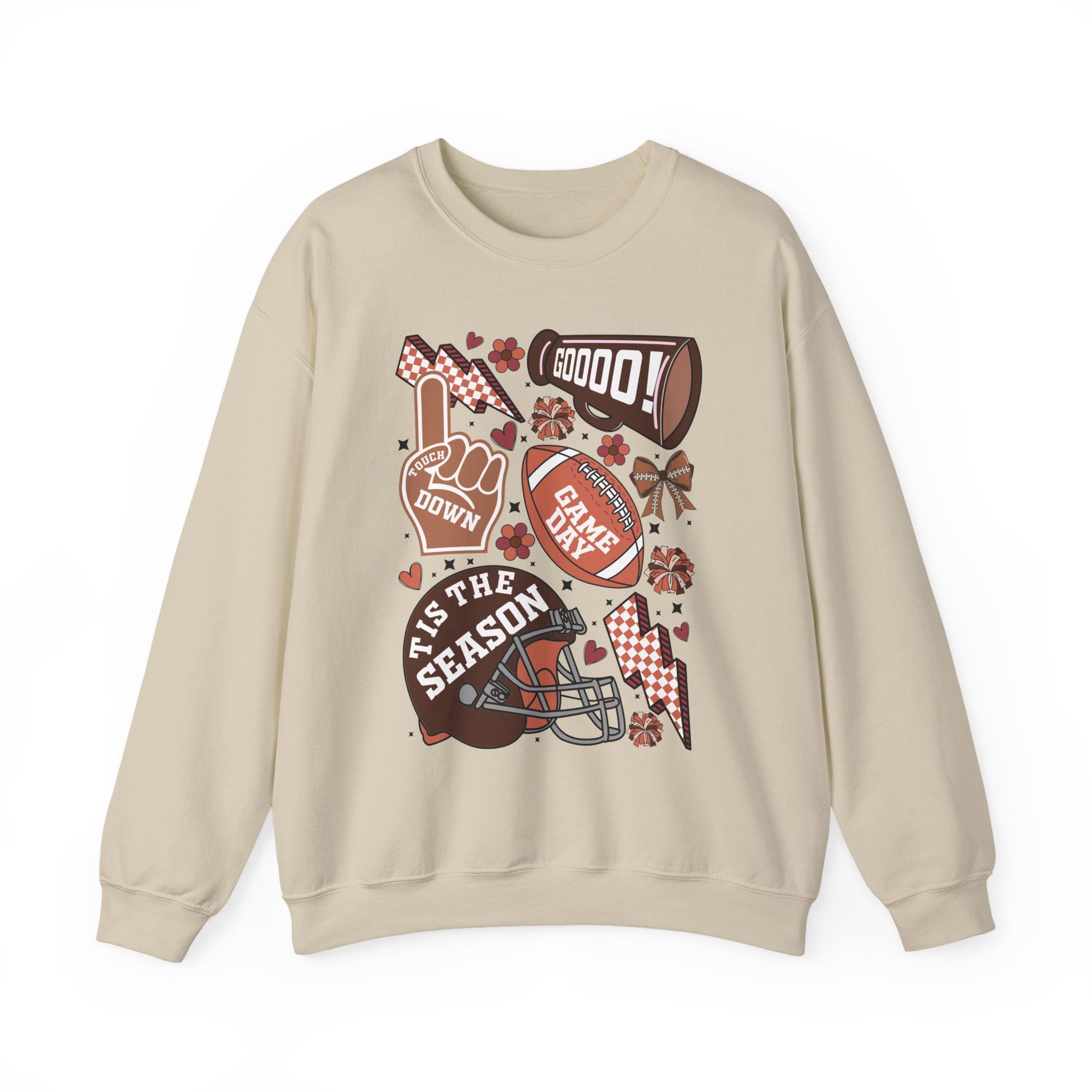 Football Season Crewneck Sweatshirt – 'Tis the Season Game Day Design