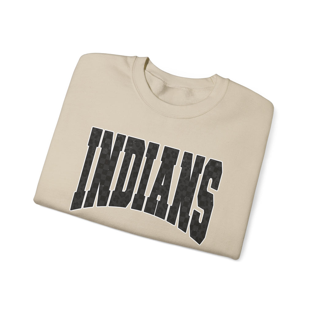 Indians Crewneck Sweatshirt — Vintage Collegiate Logo Pullover