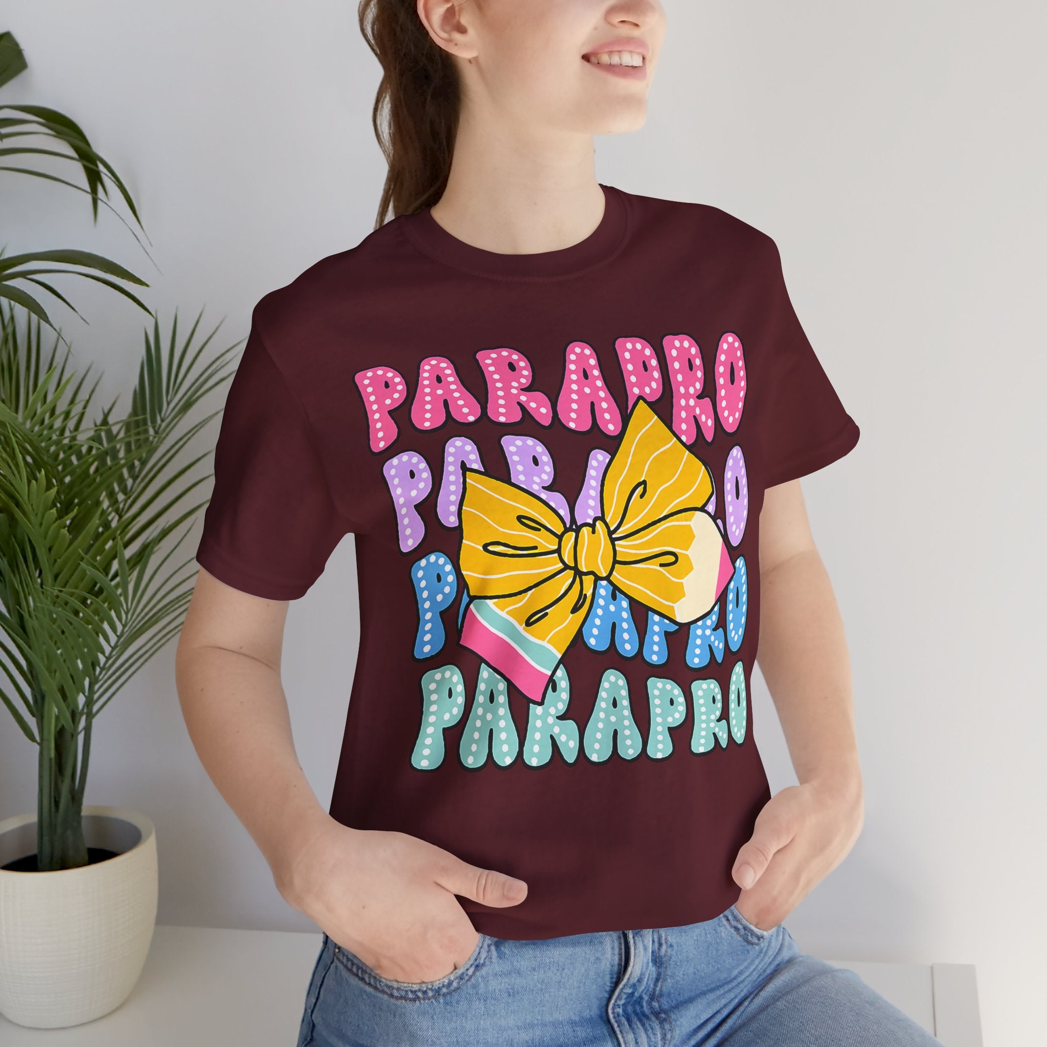 Parapro T-Shirt — Colorful Paraprofessional Bow Tee