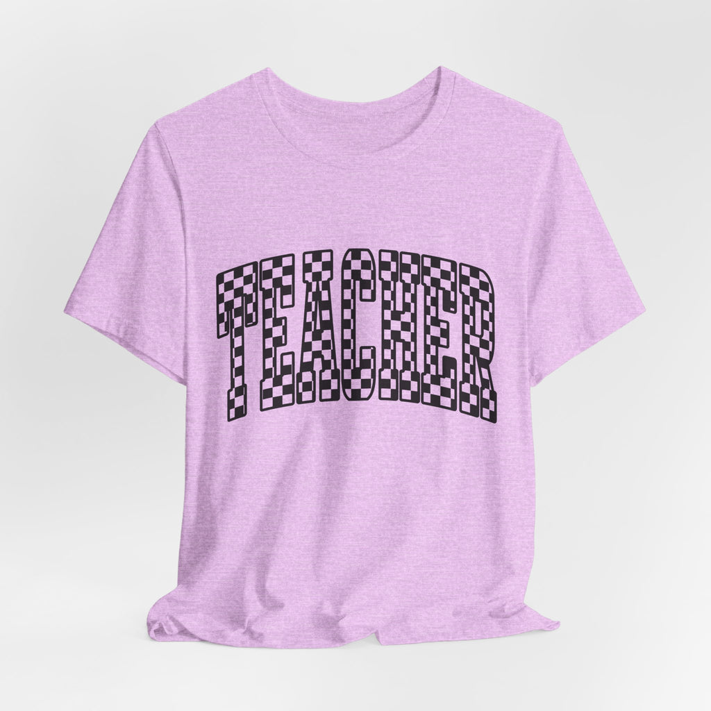 Teacher Checkerboard Graphic Tee