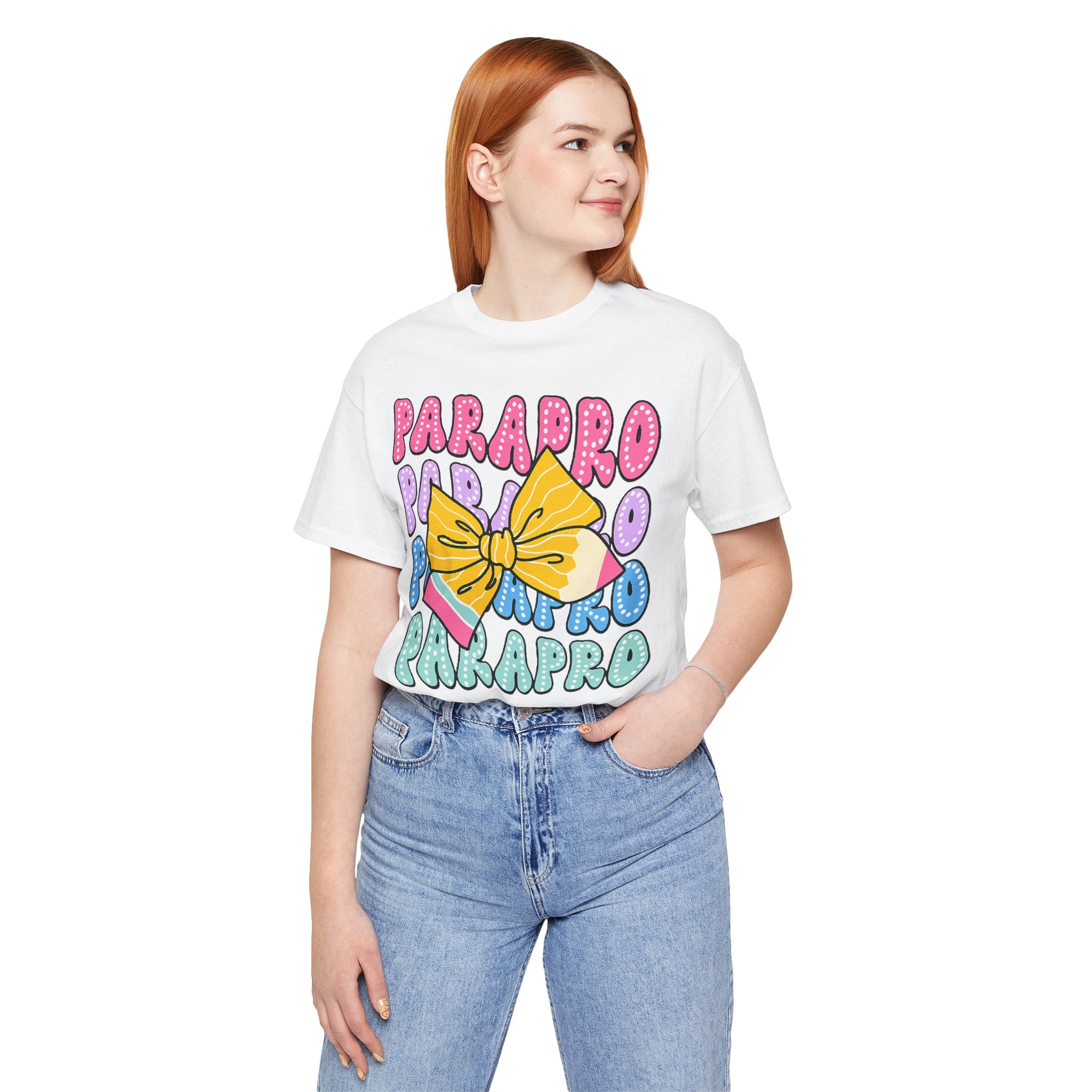 Parapro T-Shirt — Colorful Paraprofessional Bow Tee