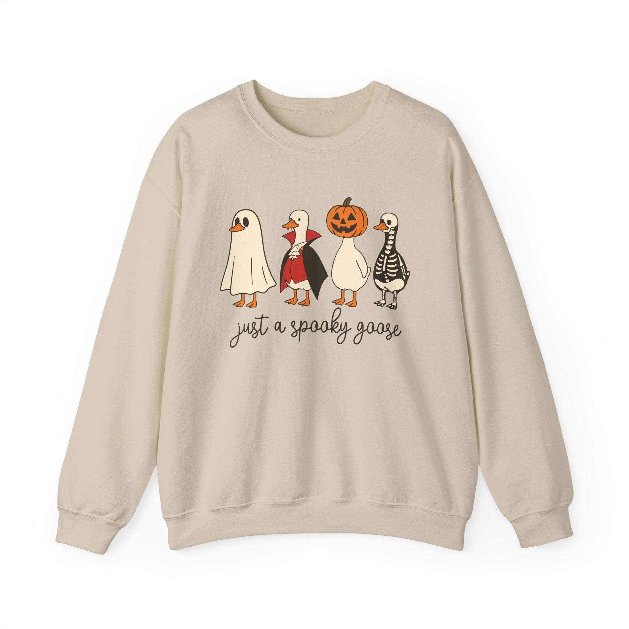 Just a Spooky Goose Sweatshirt — Cute Halloween Goose Crewneck