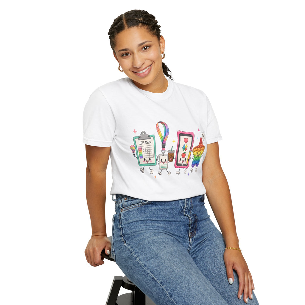 Teacher Tech Friends Graphic T-Shirt — IEP data
