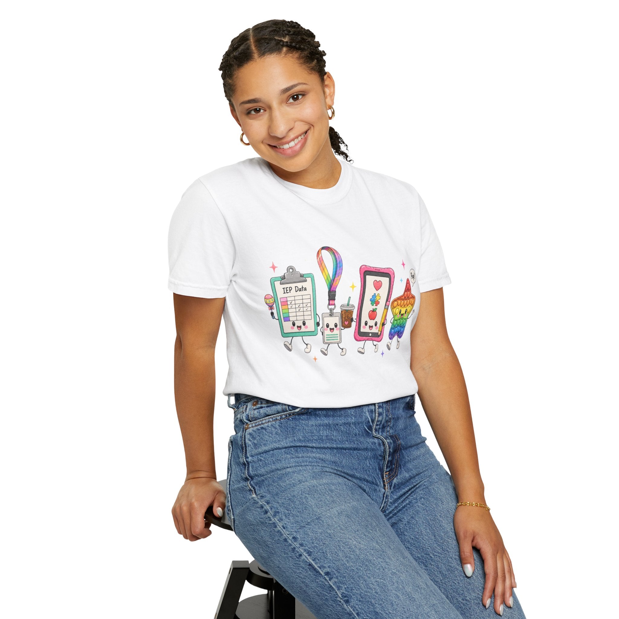 Teacher Tech Friends Graphic T-Shirt — IEP data