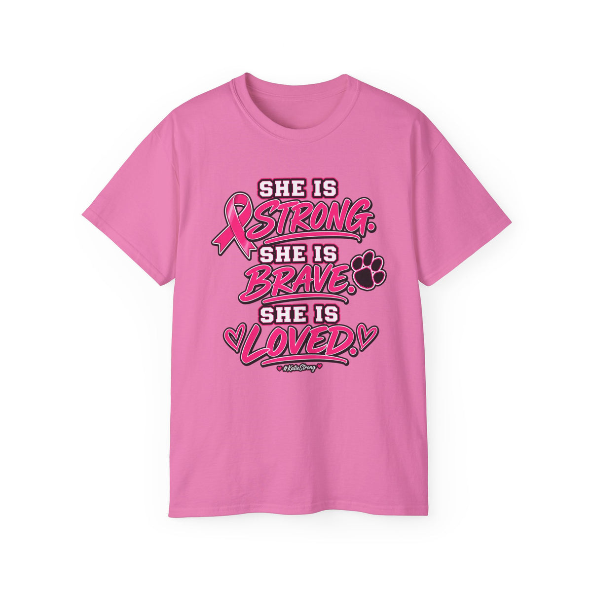 Katie Strong — "She is Strong" Breast Cancer Awareness Tee
