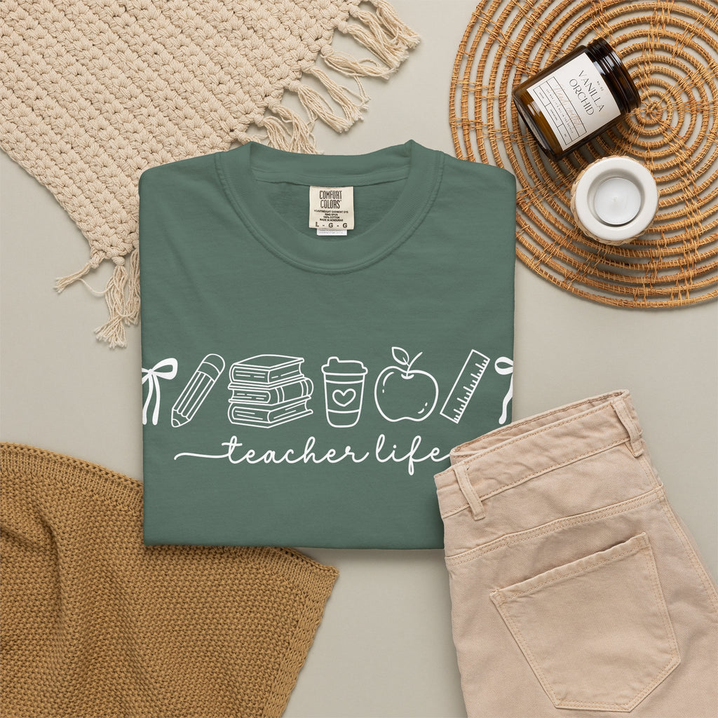 Teacher T-Shirt — Minimal Vintage Cream Tee