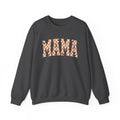 Mama Checkerboard Halloween Sweatshirt – Retro Orange Plaid Mama Pullover