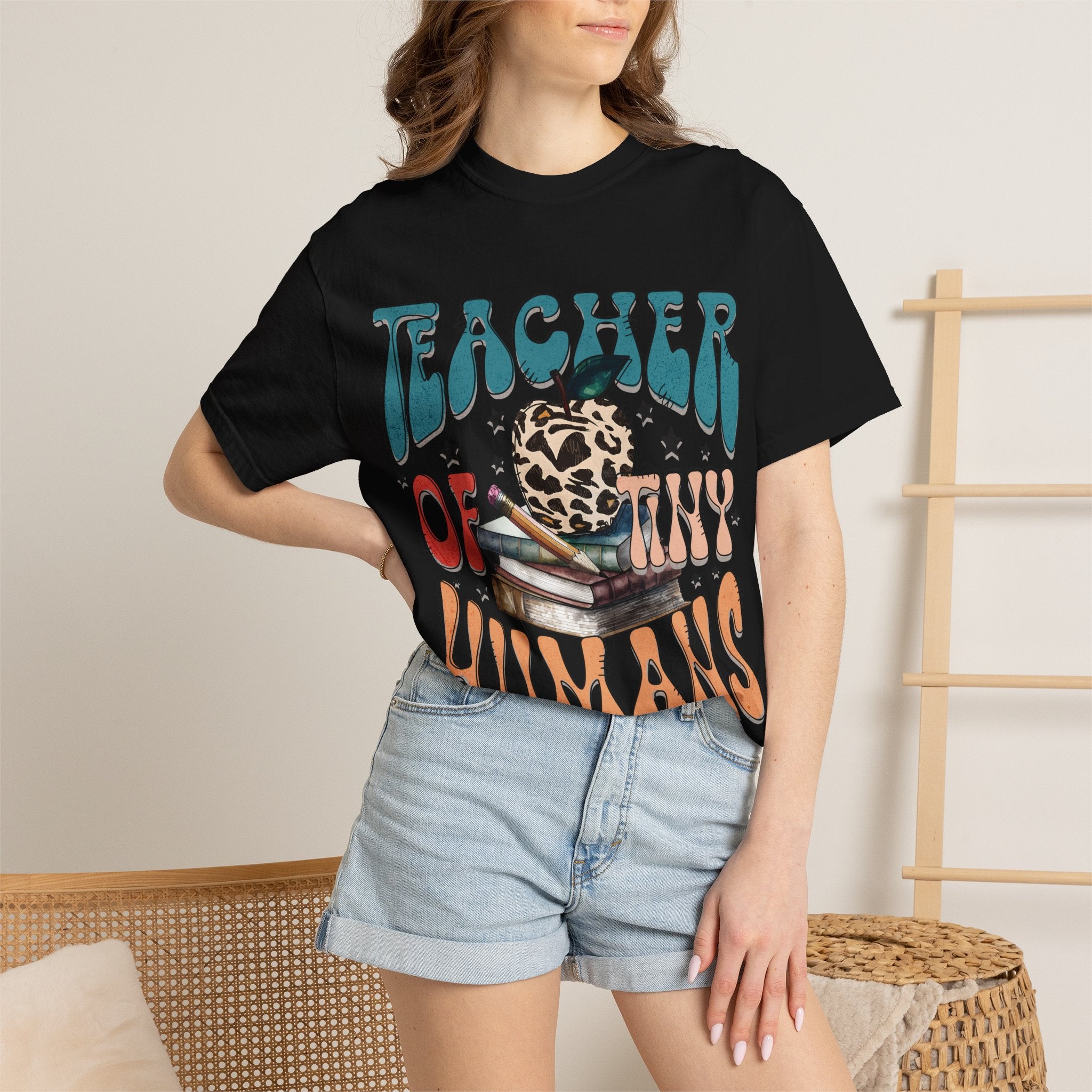 Teacher of Tiny Humans T-Shirt — Cute Retro Teacher Graphic Tee