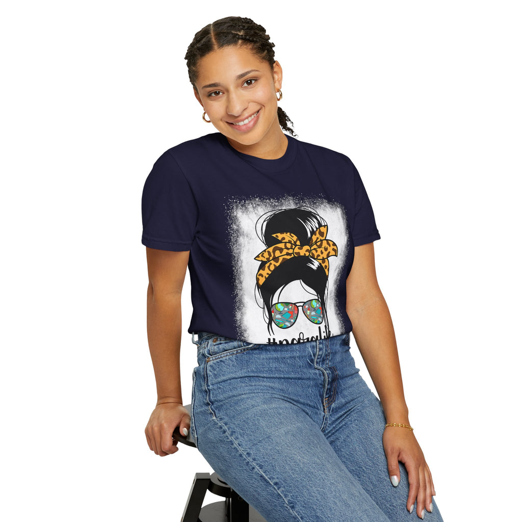 Para Life Graphic Tee — #paralife Sunglasses Messy Bun Shirt for Moms