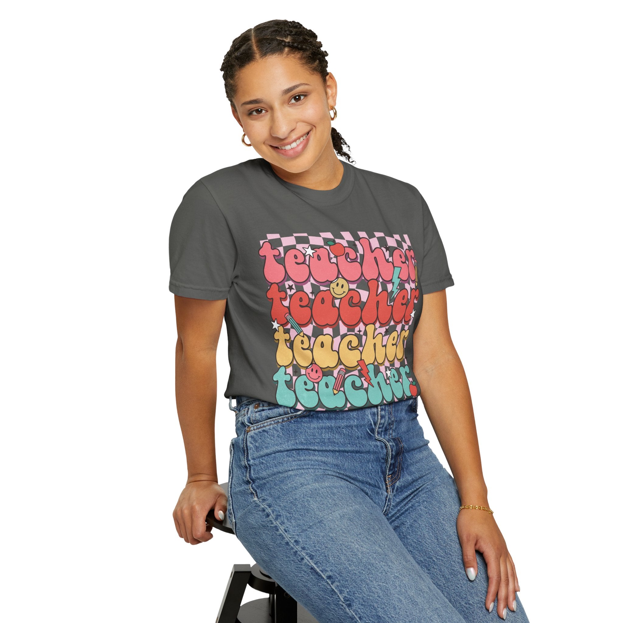 Retro Teacher Smile T-shirt