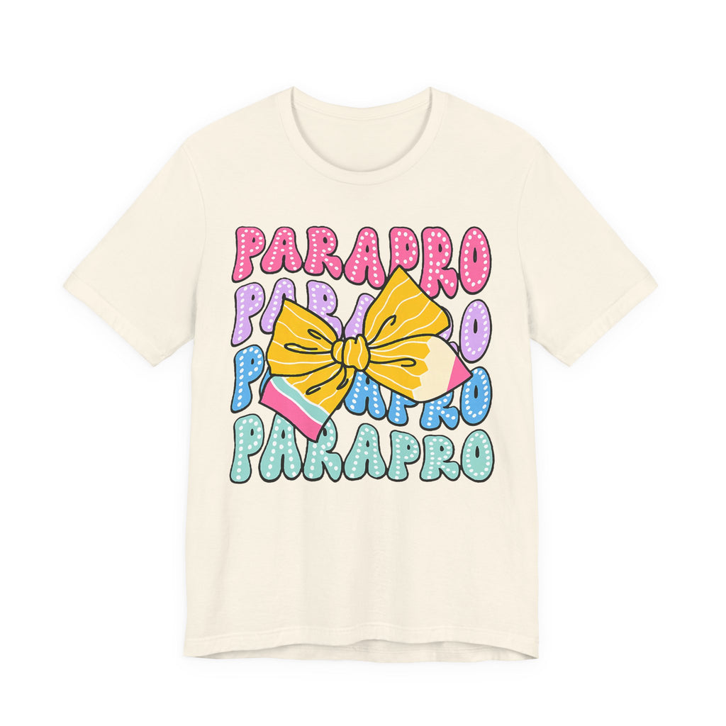 Parapro T-Shirt — Colorful Paraprofessional Bow Tee