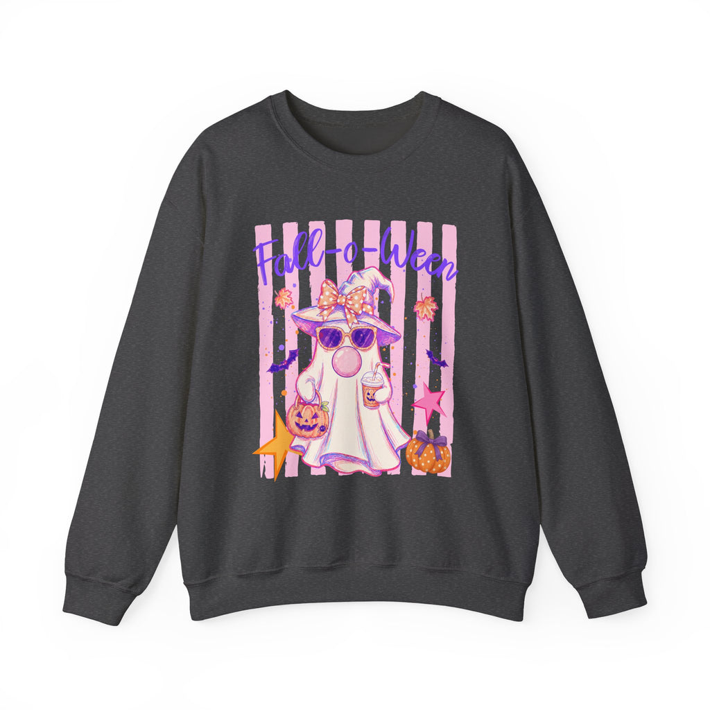 Fall-o-Ween Ghost Sweatshirt – Cute Pastel Halloween Crewneck