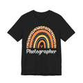 Leopard Rainbow  Photographer Tee — Boho Heart Graphic T-Shirt