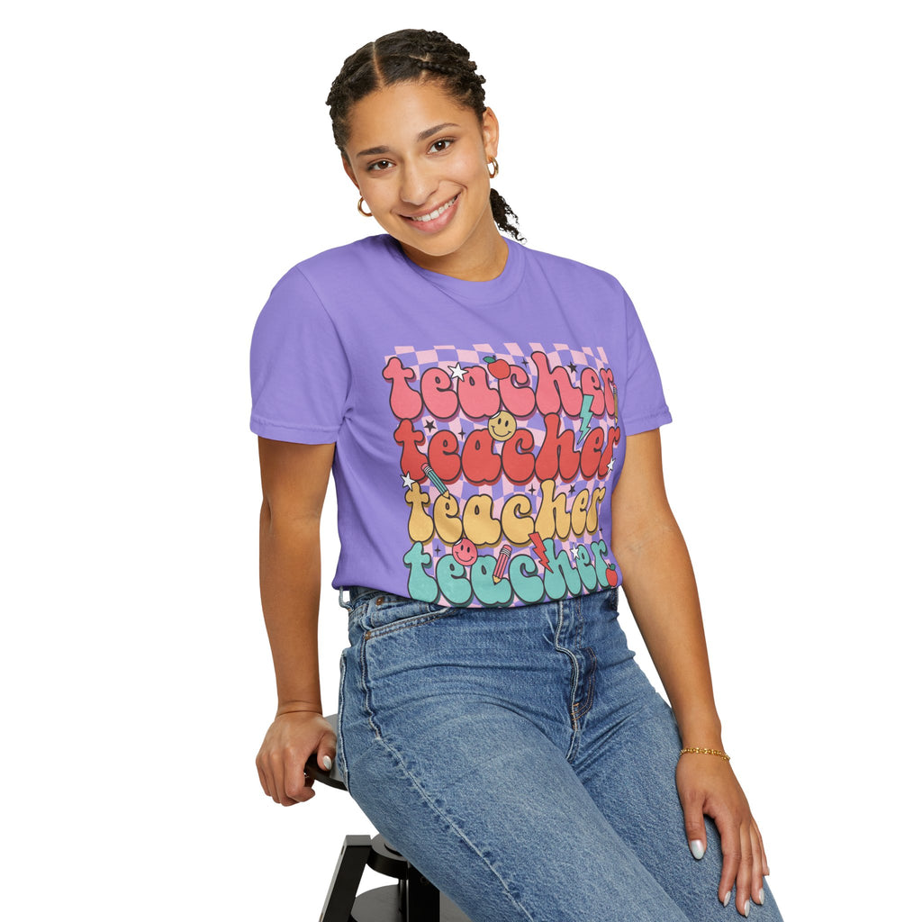 Retro Teacher Smile T-shirt