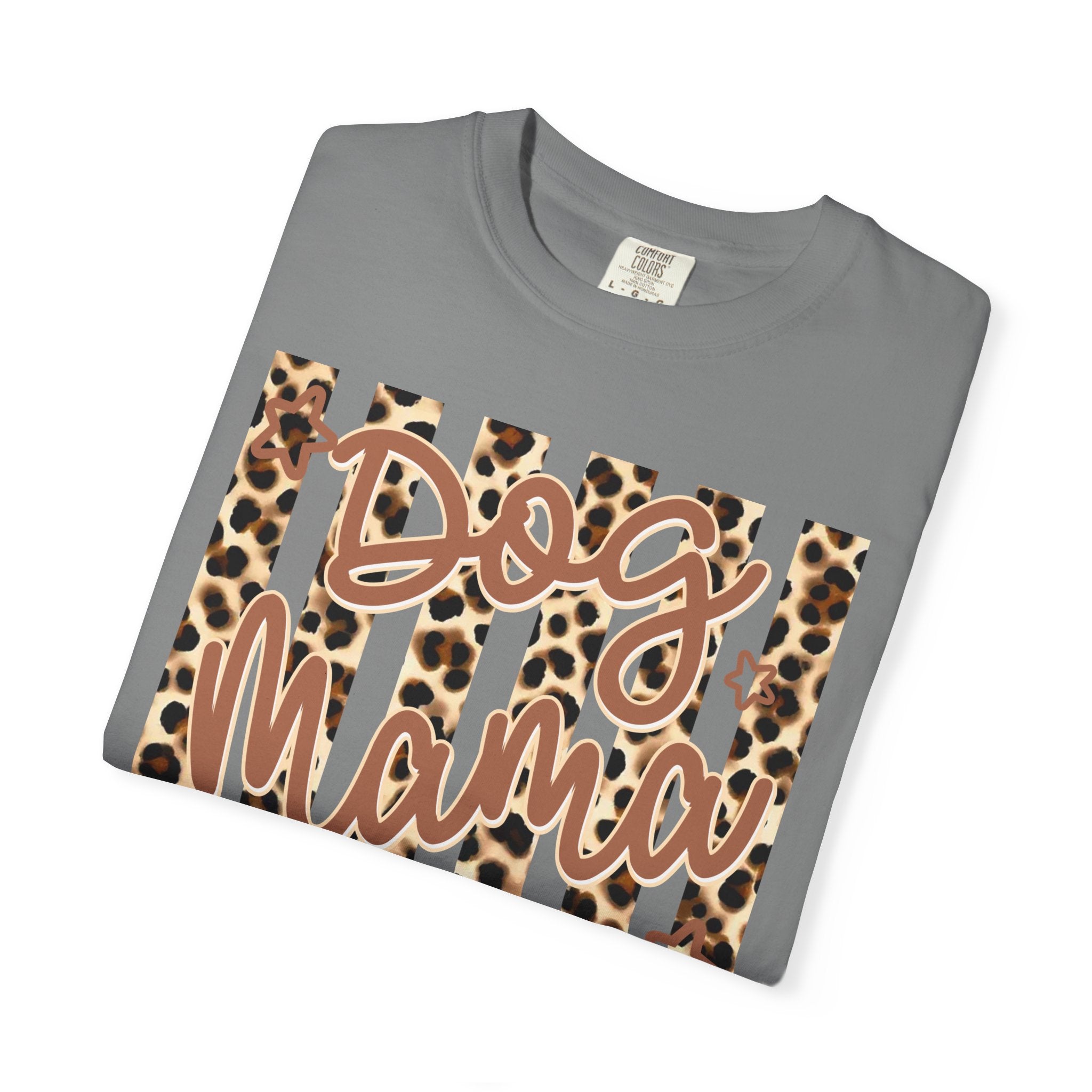 Dog Mama Leopard Flag T-Shirt
