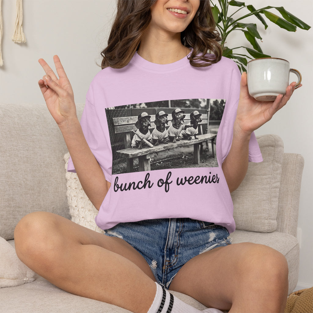 Bunch of Weenies Black Text Vintage Photo T-Shirt