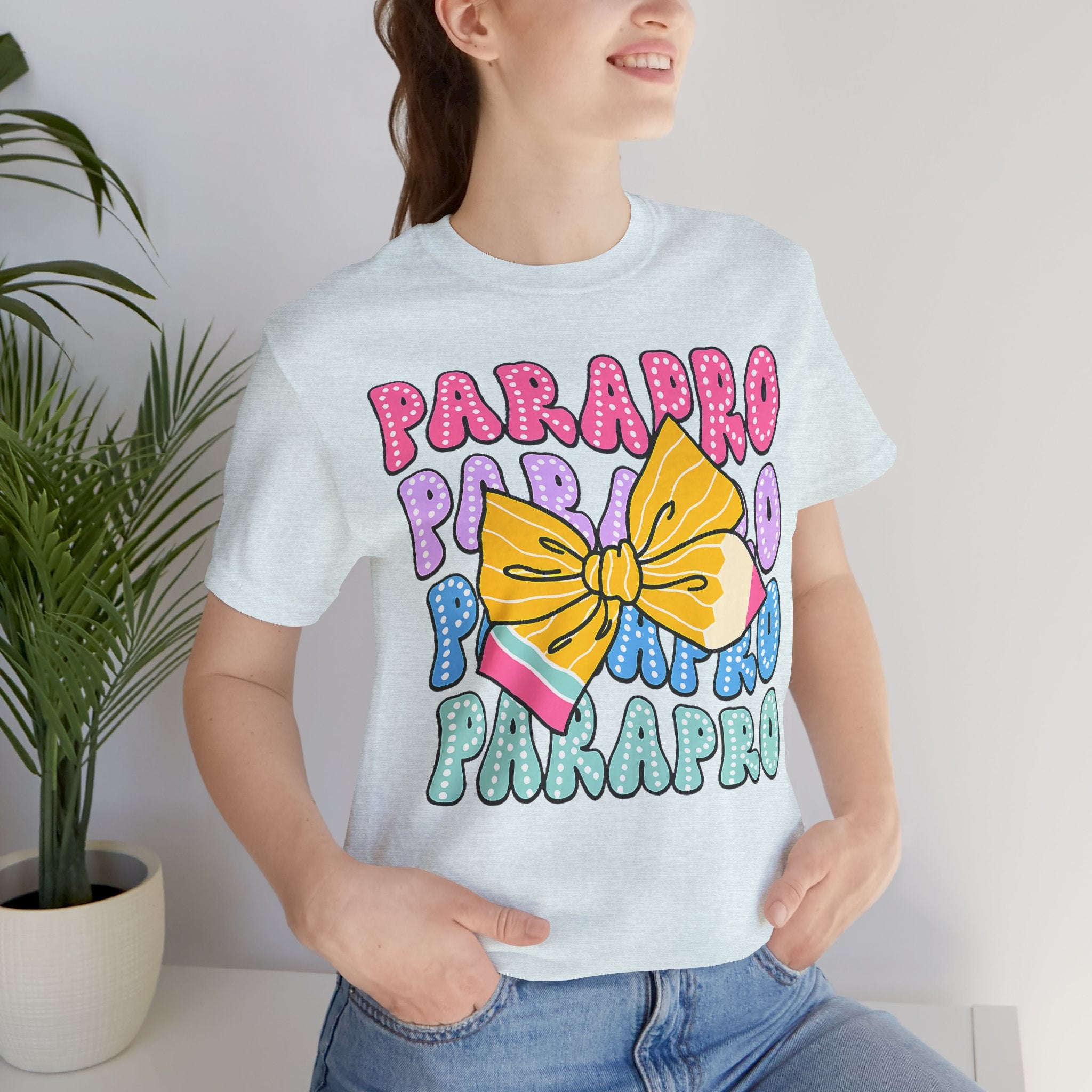Parapro T-Shirt — Colorful Paraprofessional Bow Tee
