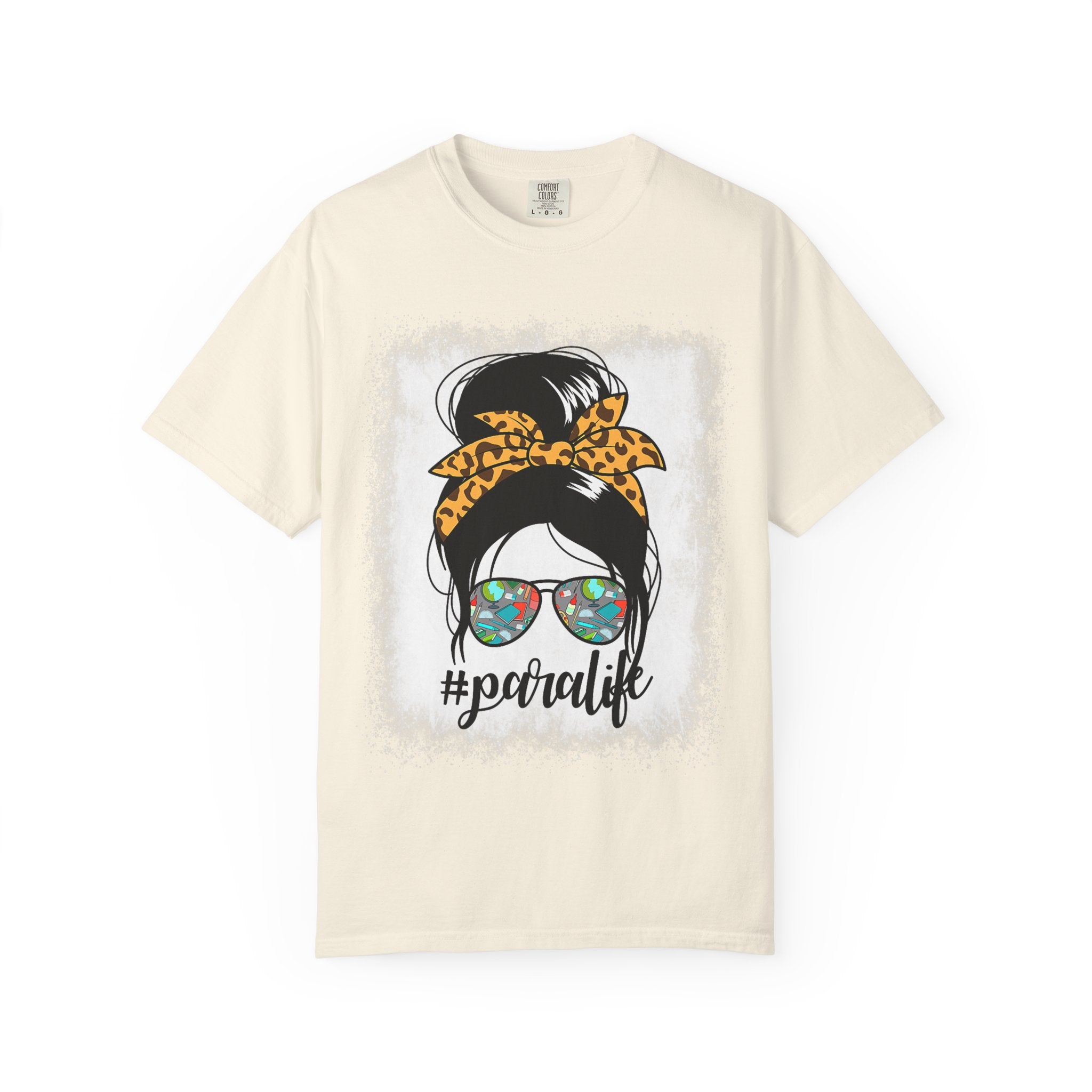 Para Life Graphic Tee — #paralife Sunglasses Messy Bun Shirt for Moms