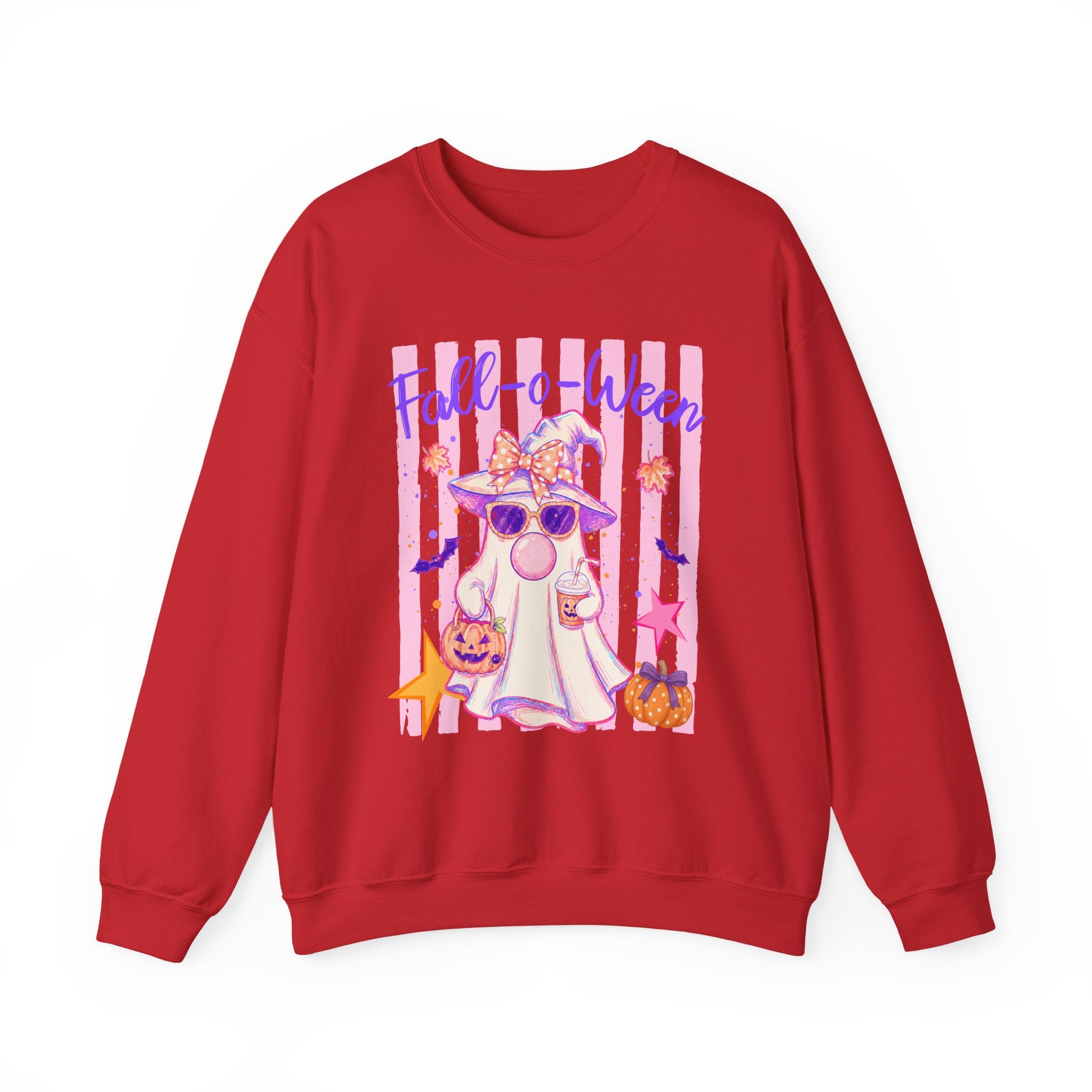 Fall-o-Ween Ghost Sweatshirt – Cute Pastel Halloween Crewneck
