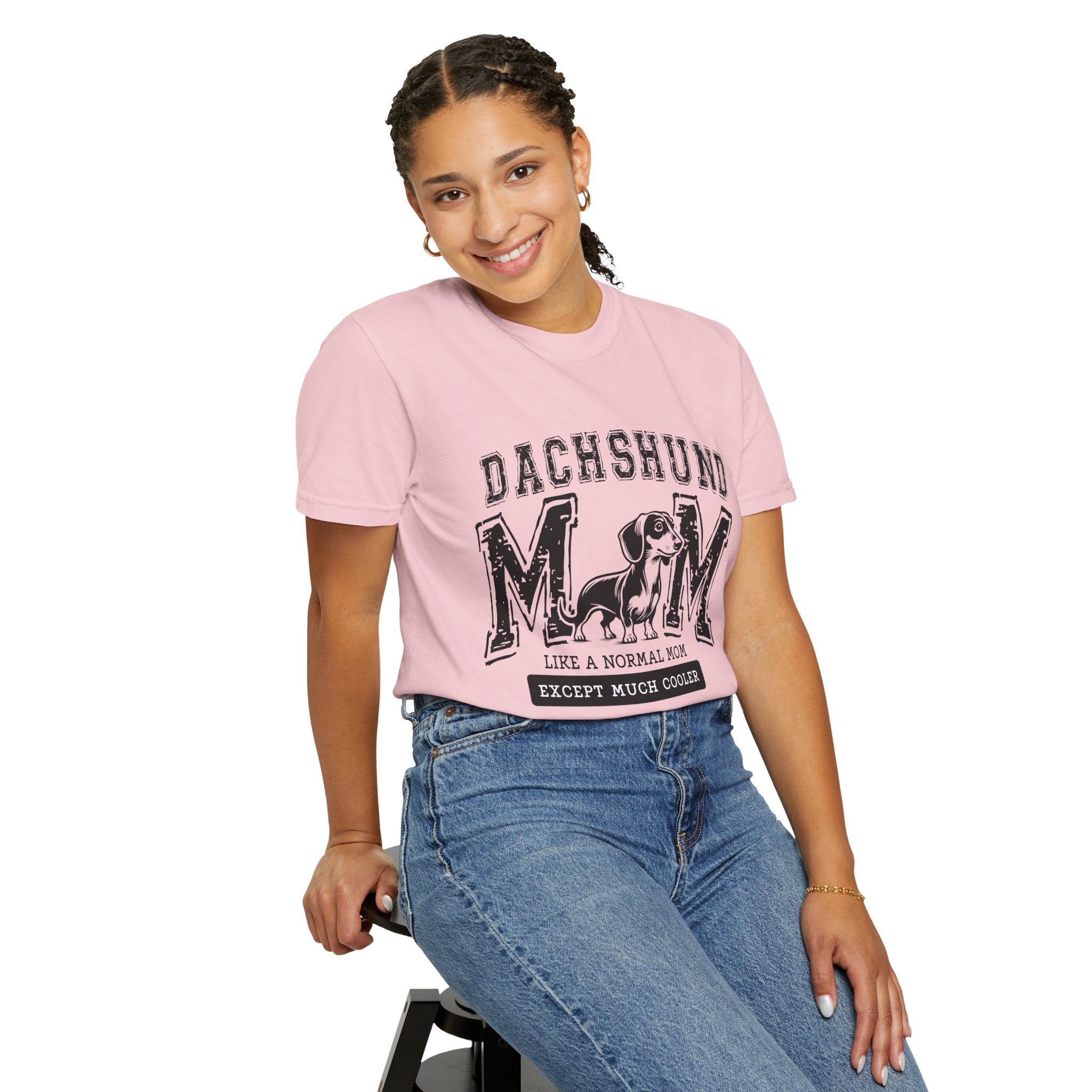 Dachshund Mom T-Shirt — "Like a Normal Mom Except Much Cooler" Dog Lover Tee