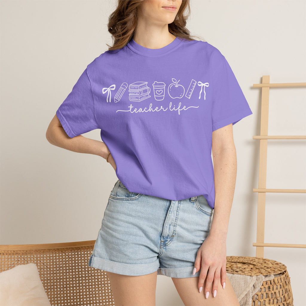 Teacher T-Shirt — Minimal Vintage Cream Tee