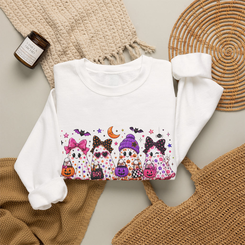 Halloween Gnomes Crewneck Sweatshirt — Cute Trick-or-Treat Gnome Halloween Sweater