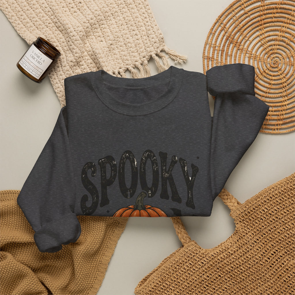 Spooky Season Sweatshirt — Pumpkin Jack-O'-Lantern Halloween Crewneck