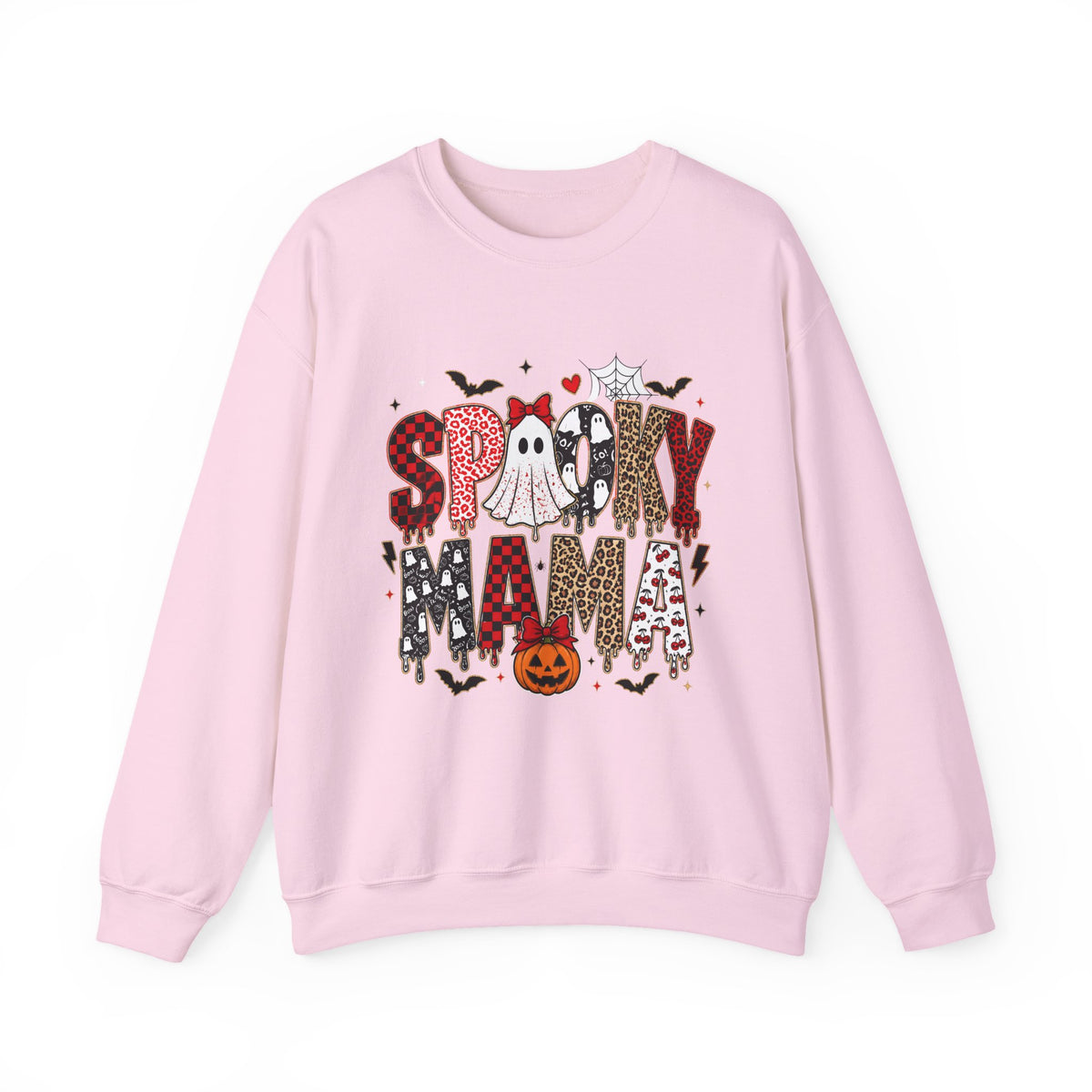 Spooky Mama Sweatshirt — Halloween Ghost Pumpkin Crewneck