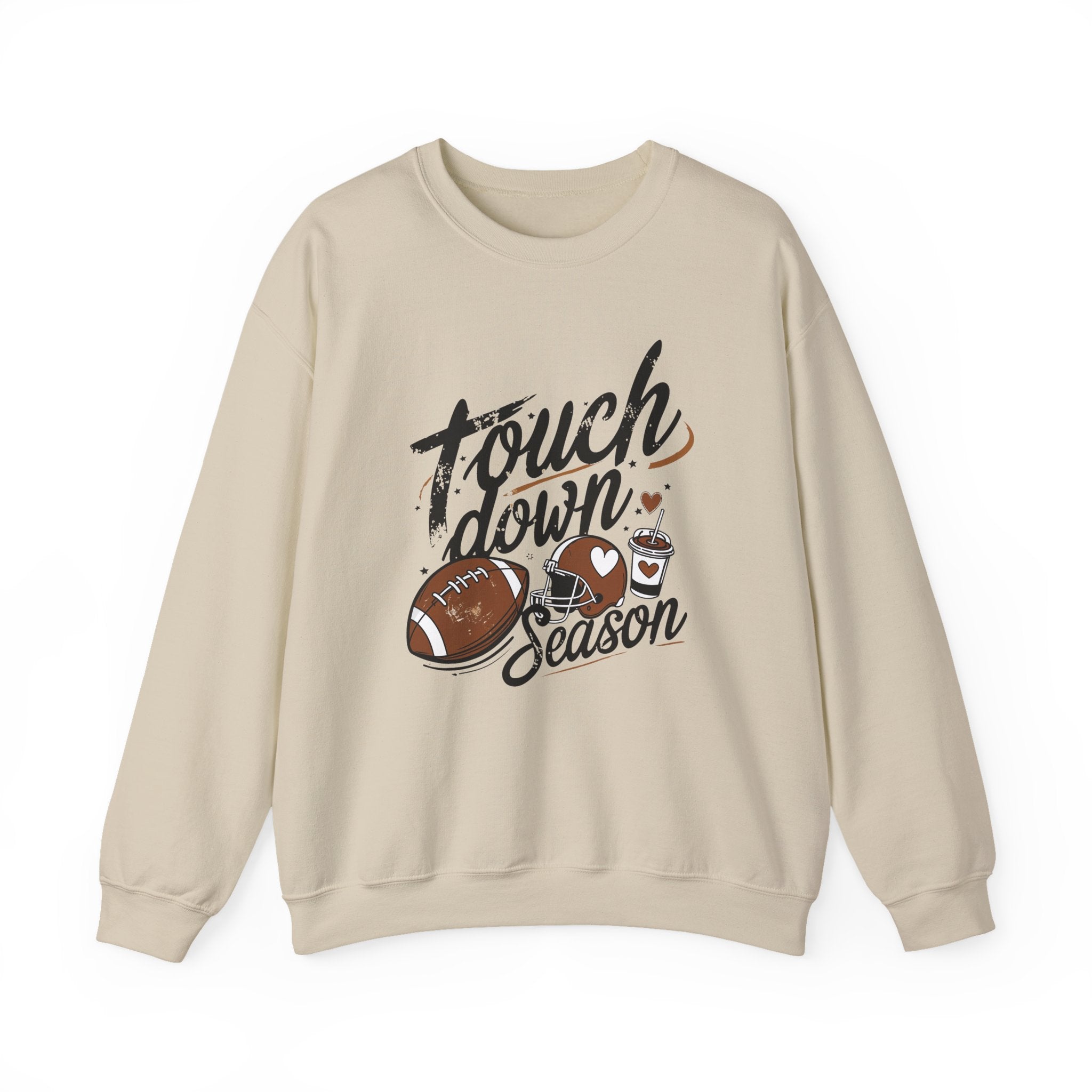 Touchdown Season Crewneck Sweatshirt — Football Fan Game Day Pullover