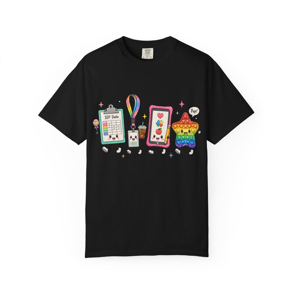 Teacher Tech Friends Graphic T-Shirt — IEP data