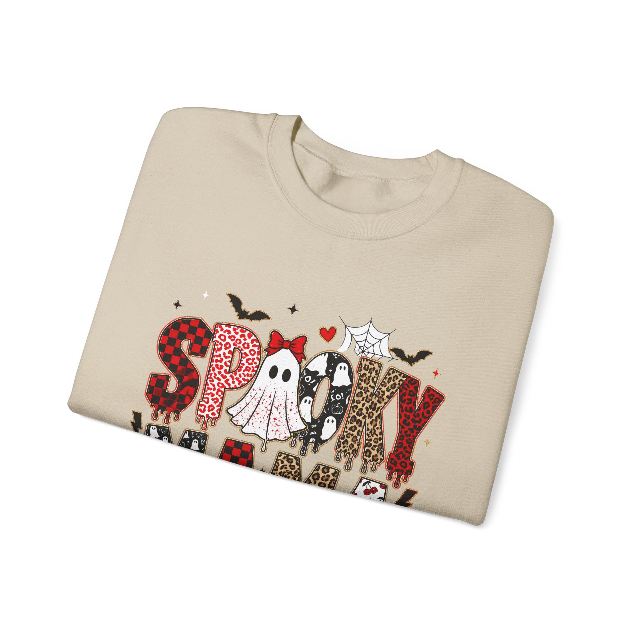 Spooky Mama Sweatshirt — Halloween Ghost Pumpkin Crewneck