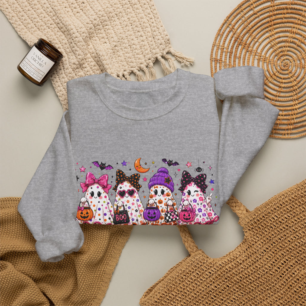 Halloween Gnomes Crewneck Sweatshirt — Cute Trick-or-Treat Gnome Halloween Sweater
