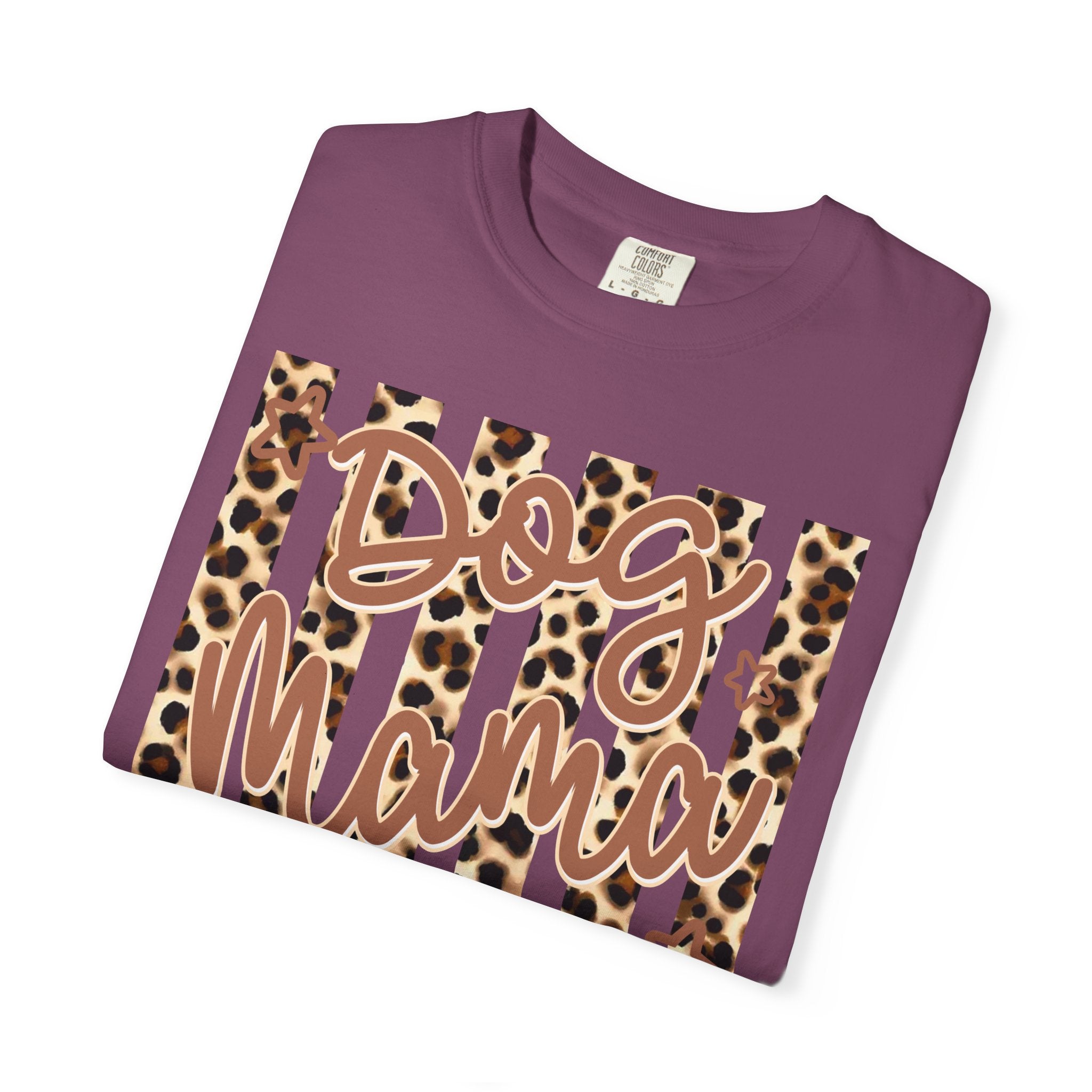 Dog Mama Leopard Flag T-Shirt