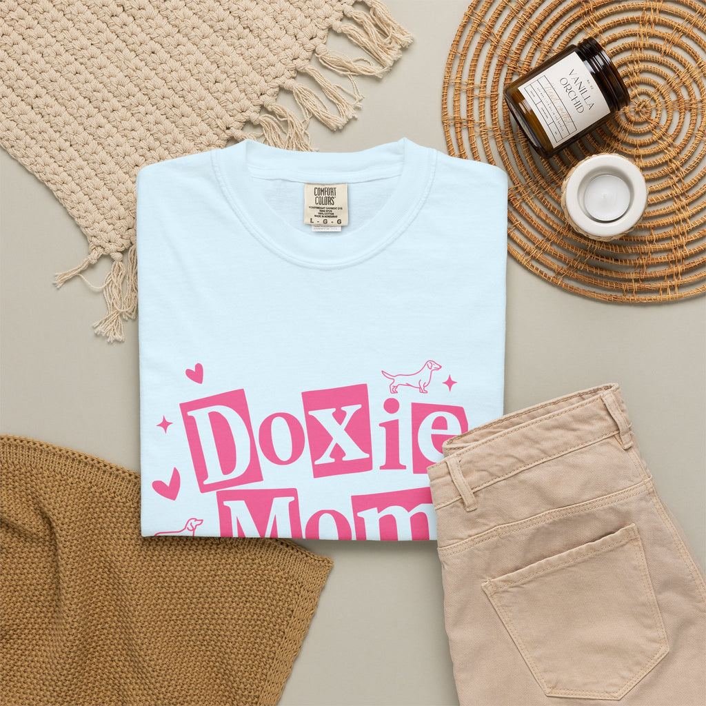 Doxie Mom T-Shirt — Cute Pink Dachshund Dog Mom Tee