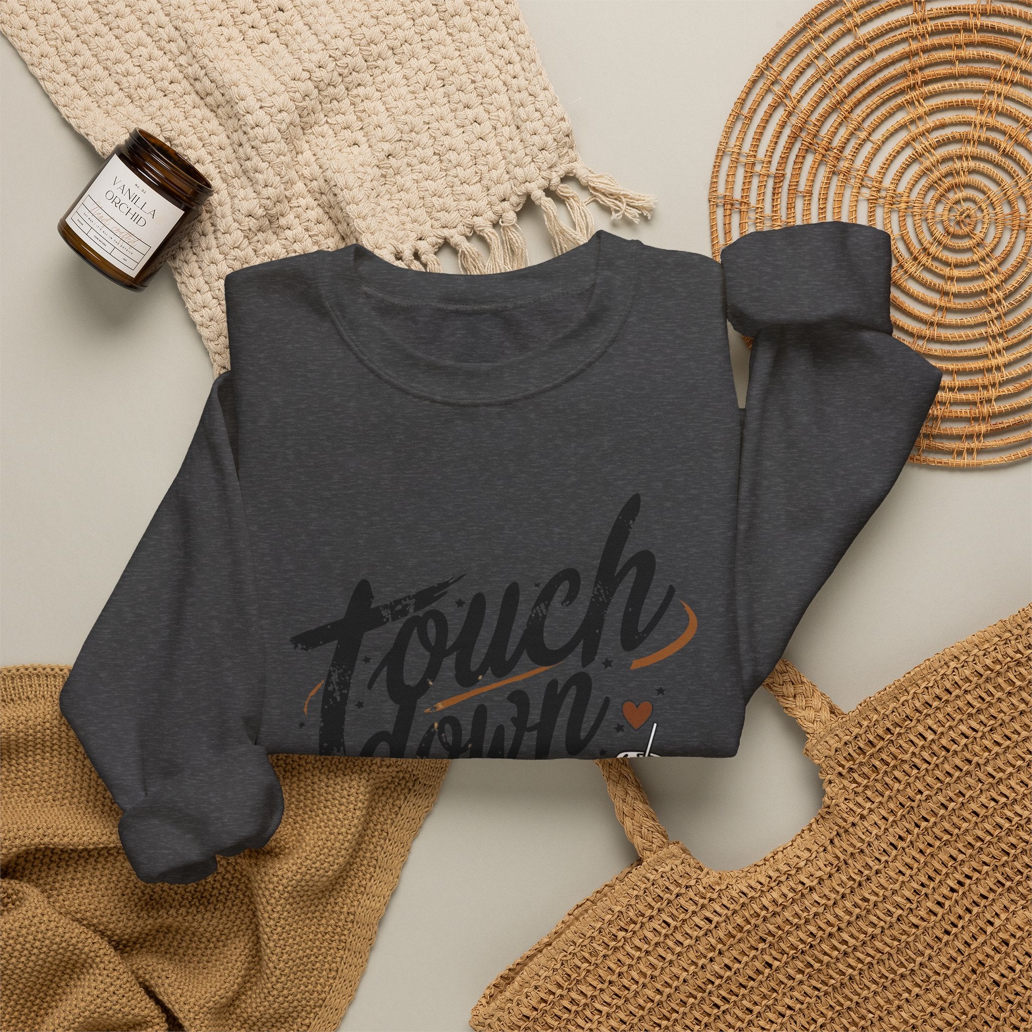 Touchdown Season Crewneck Sweatshirt — Football Fan Game Day Pullover