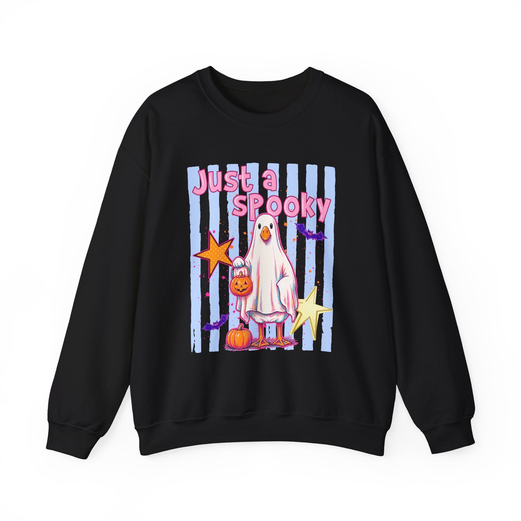 Ghost Costume Sweatshirt — "Just a Spooky" Cute Halloween Crewneck