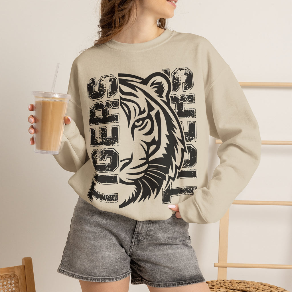 Tiger Mascot Crewneck Sweatshirt