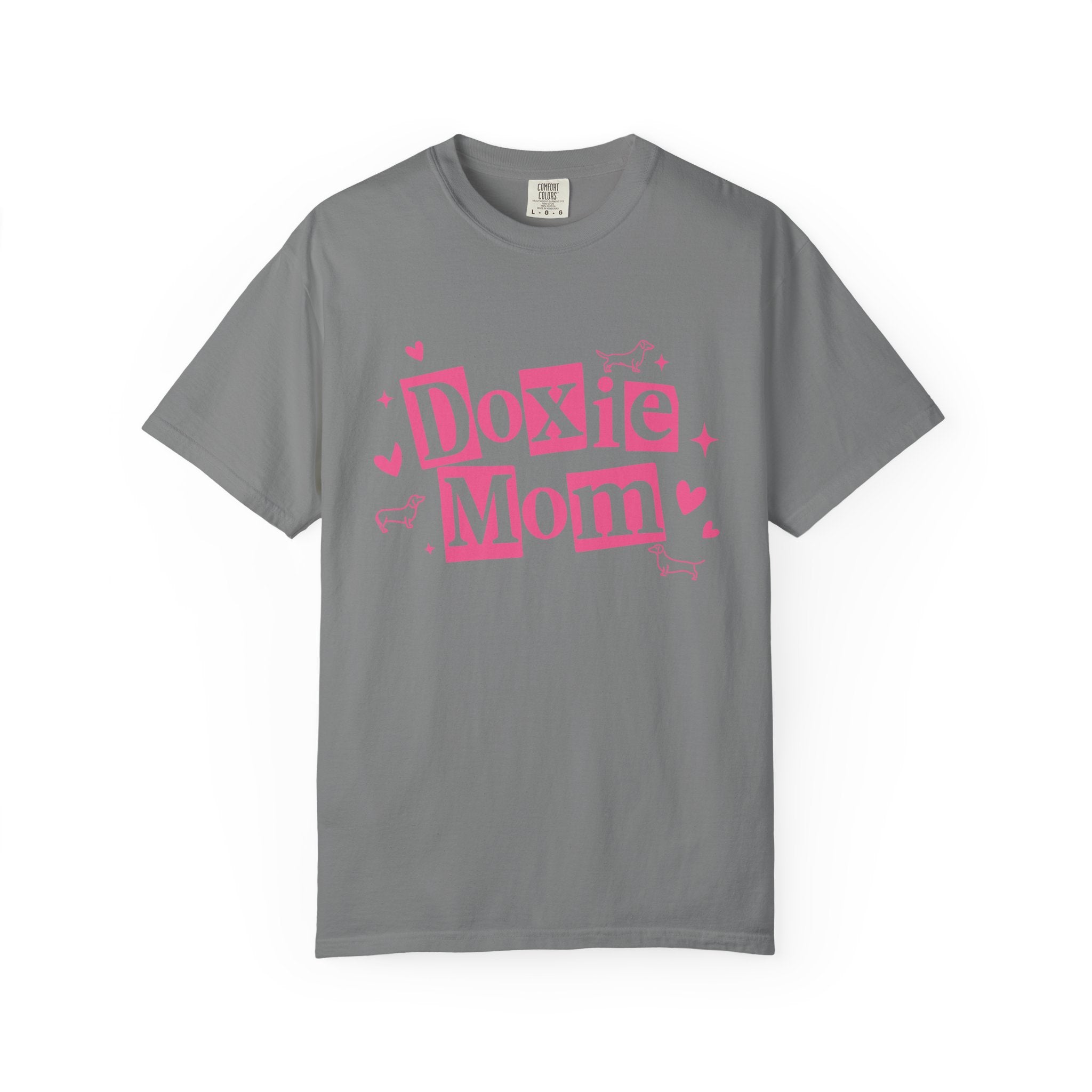 Doxie Mom T-Shirt — Cute Pink Dachshund Dog Mom Tee
