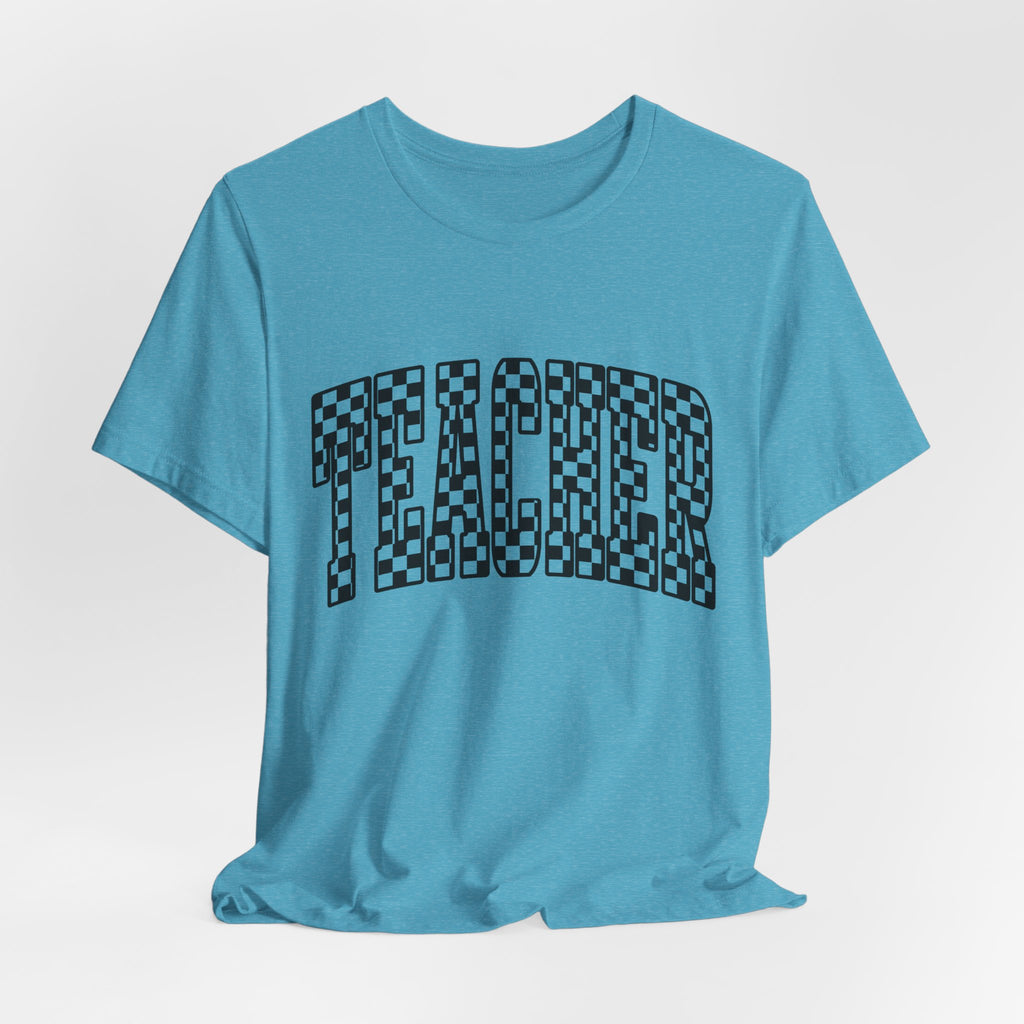 Teacher Checkerboard Graphic Tee